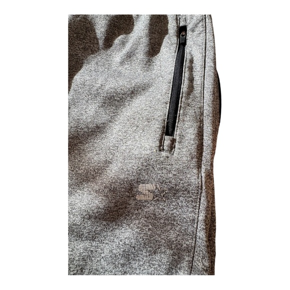 STARTER VTG Men's Grey Heather Baggy Sweatpants 2XL Zippered Pockets Streatwear - Picture 8 of 9